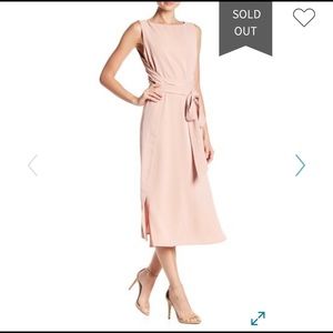 1 LEFT! Meryl Tie Waist Midi Dress NWT